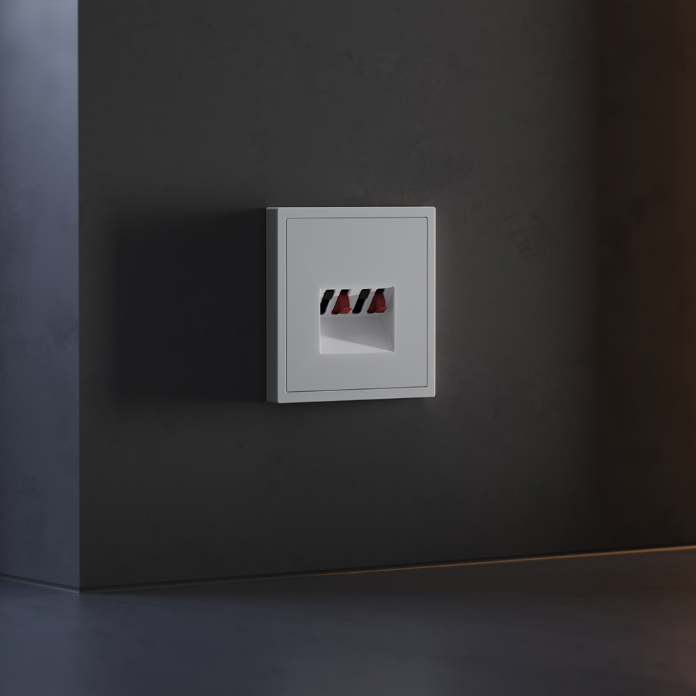 Накладка для розетки акустической 4-местной , S70 (серый)