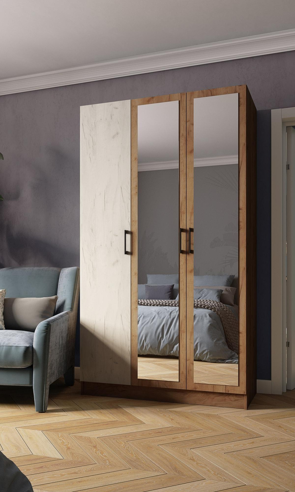 Шкаф Вегас 120, дуб крафт табачный