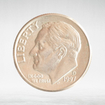 USA, 1 Dime, 1997 - Roosevelt Dime (D), AU