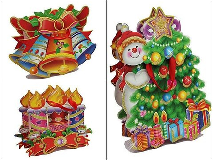 Lenardi 343-026 Комплект подарочных 3D пакетов из 12шт (х50)