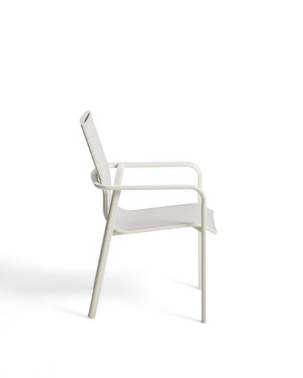 Уличный стул Canea из алюминия цвета экрю