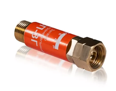 Затвор предохранительный КЕДР ЗП-3Г (пропан, ацетилен), на вход резака /горелки, М16х1,5LH левая резьба