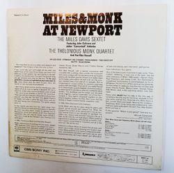 Винтажная виниловая пластинка The Miles Davis Sextet and The Thelonious Monk Quartet Miles and Monk At Newport (Japan 1973)