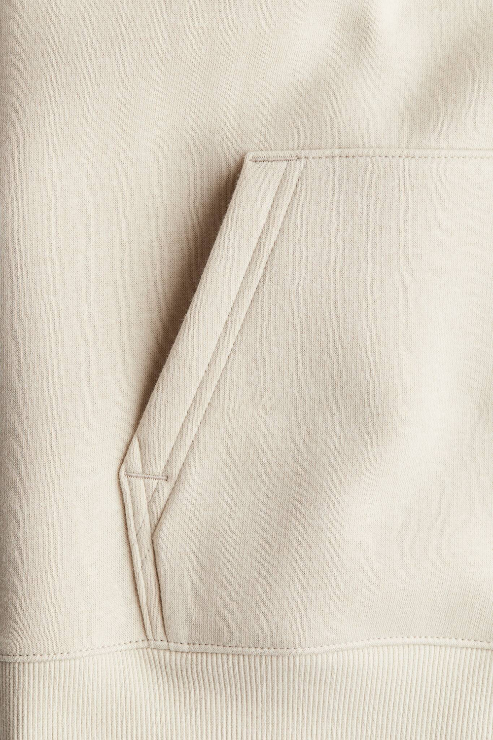 H&M Толстовка с капюшоном, светло-бежевый