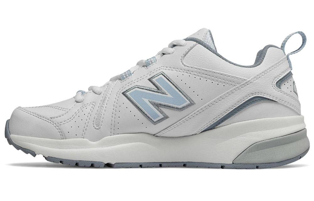 New Balance NB 608 V5 comfortable and versatile shock absorption wrapping support low-top training shoes women's white and blue