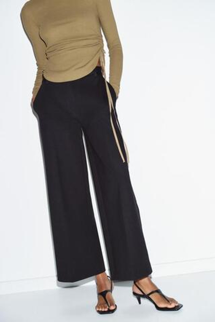 ZARA БРЮКИ ИЗ ИНТЕРЛОКА, ЧЕРНЫЙ