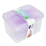 Набор контейнеров 3 в 1 Fresco 500,1000,1750 мл (Лаванда)