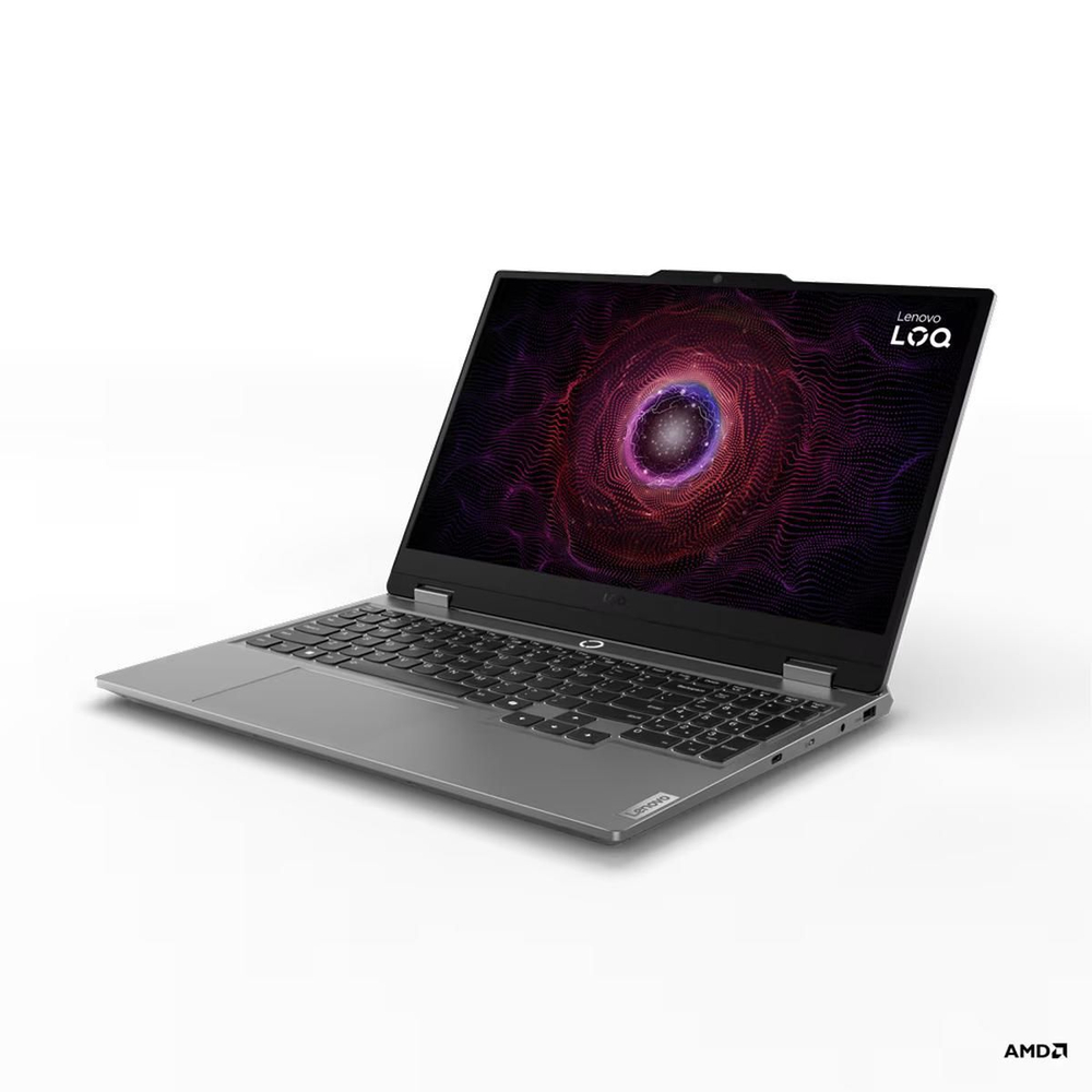 Ноутбук Lenovo LOQ 15ARP9, 15.6" (1920x1080) IPS 144 Гц/AMD Ryzen 5 7235HS/16 ГБ DDR5/512 ГБ SSD/NVIDIA GeForce RTX 3050 (6 Гб)/Без системы, Серый (83JC0058RK)