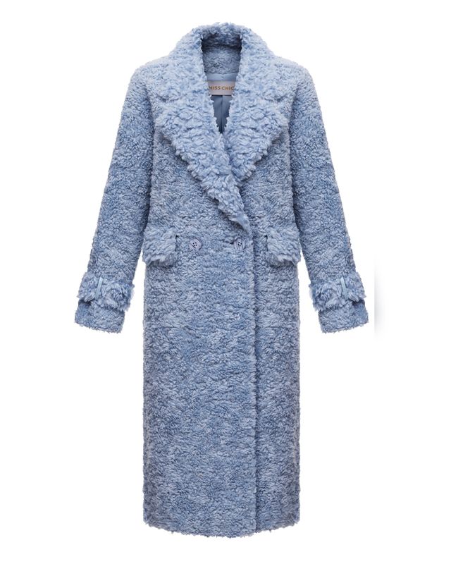 Шуба из овечьей шерсти под каракульчу