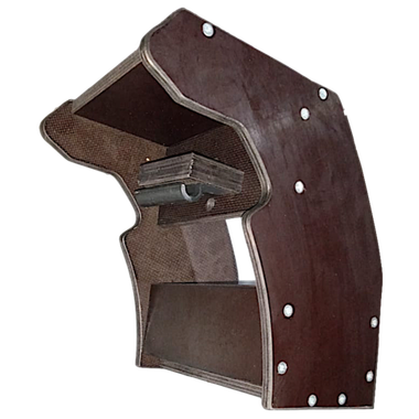 Держатель для эхолота Патриот на Ликтрос Фанера Макси 215х135мм с подстаканником