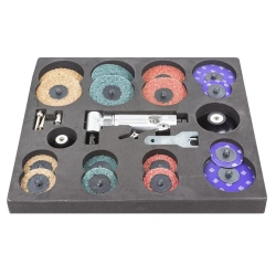 Пневмозачистная машинка с комплектом аксессуаров RockForce##Rock FORCE RF-ST-7733MK