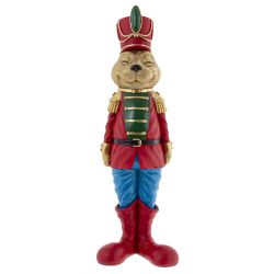 GAEM Фигурка декоративная "Солдатик-зайка", L11,5 W10 H37 см