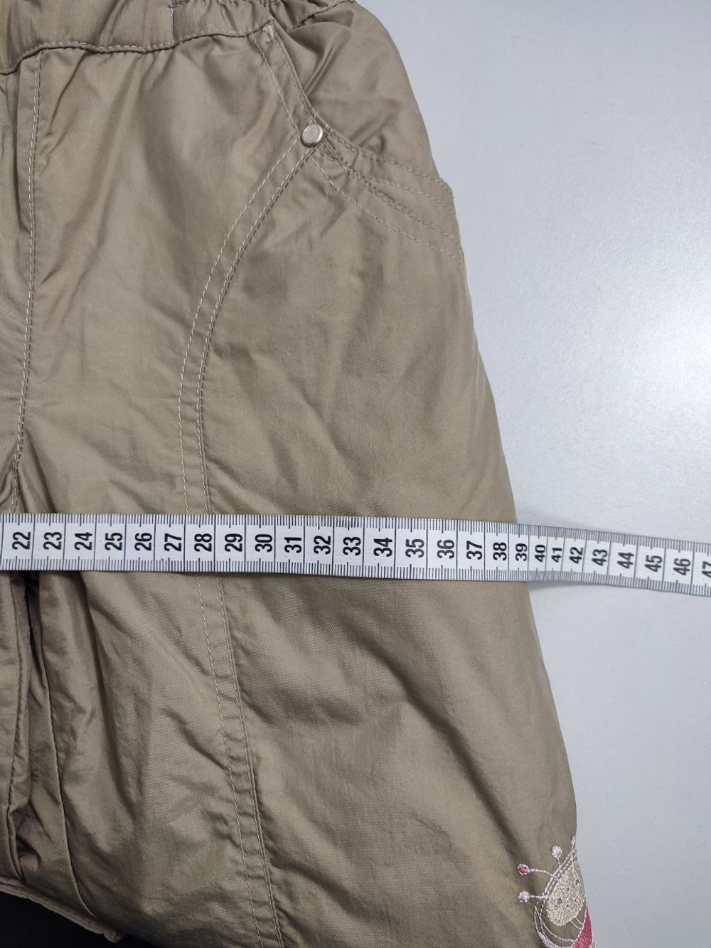 Брюки "Шалуны" бежевые утепленные на 4 года, новые