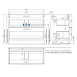 Тумба напольная с умывальником IDDIS Brick, белая, 100 см, BRI10WFi95K