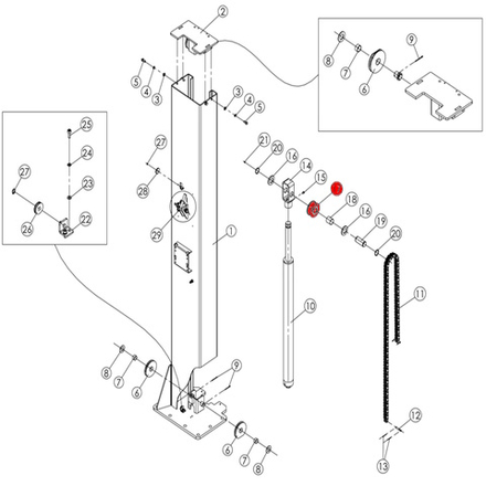 Ролик цепи V2-5.5, V2-5.5L