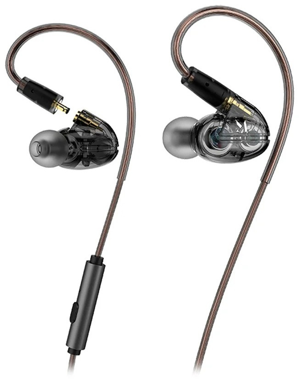 Наушники MUSIC PUBLIC KINGDOM IEM200M черно-коричневый