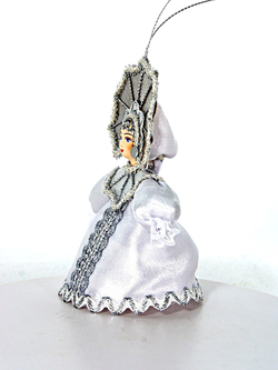 Кукла-подвеска Снежинка-Снегурочка