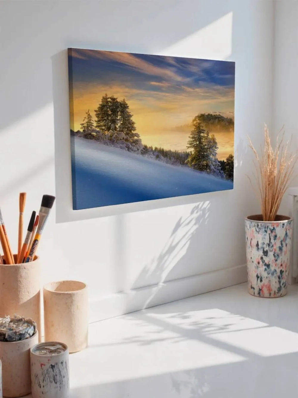 Картина на стену 40 X 50 Зимний пейзаж