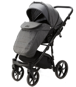 Детская коляска Adamex Nola 2 в 1 N-PS58 (Т.СЕР.+ Т.СЕР. КОЖА)