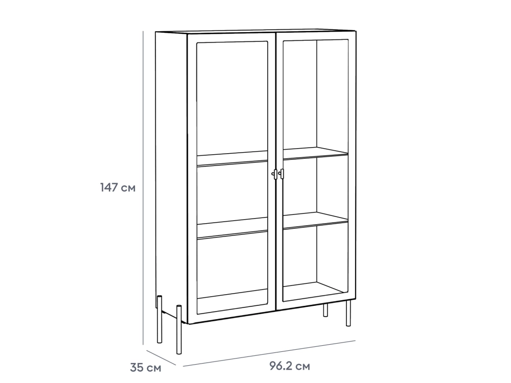 Витрина 2-х дверная Banksy