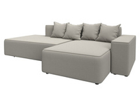 Диван угловой Лига-079 угол правый РОГОЖКА Амур 02 бежевый