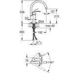 Смеситель для кухни Grohe Eurosmart New 23537002