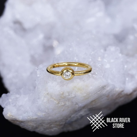 Кликер IG Jewel Crystal PVD Yellow 1.0мм