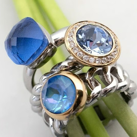 Кольцо Qudo FIRENZE 18 (S) Dark Blue 107000/40-4730 18 размер 18