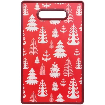 Доска разделочная пластиковая 37*23см «Ёлочки»