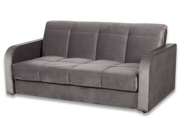 Амиго NEW БНП 2000 диван-кровать серый, велюр (2М)