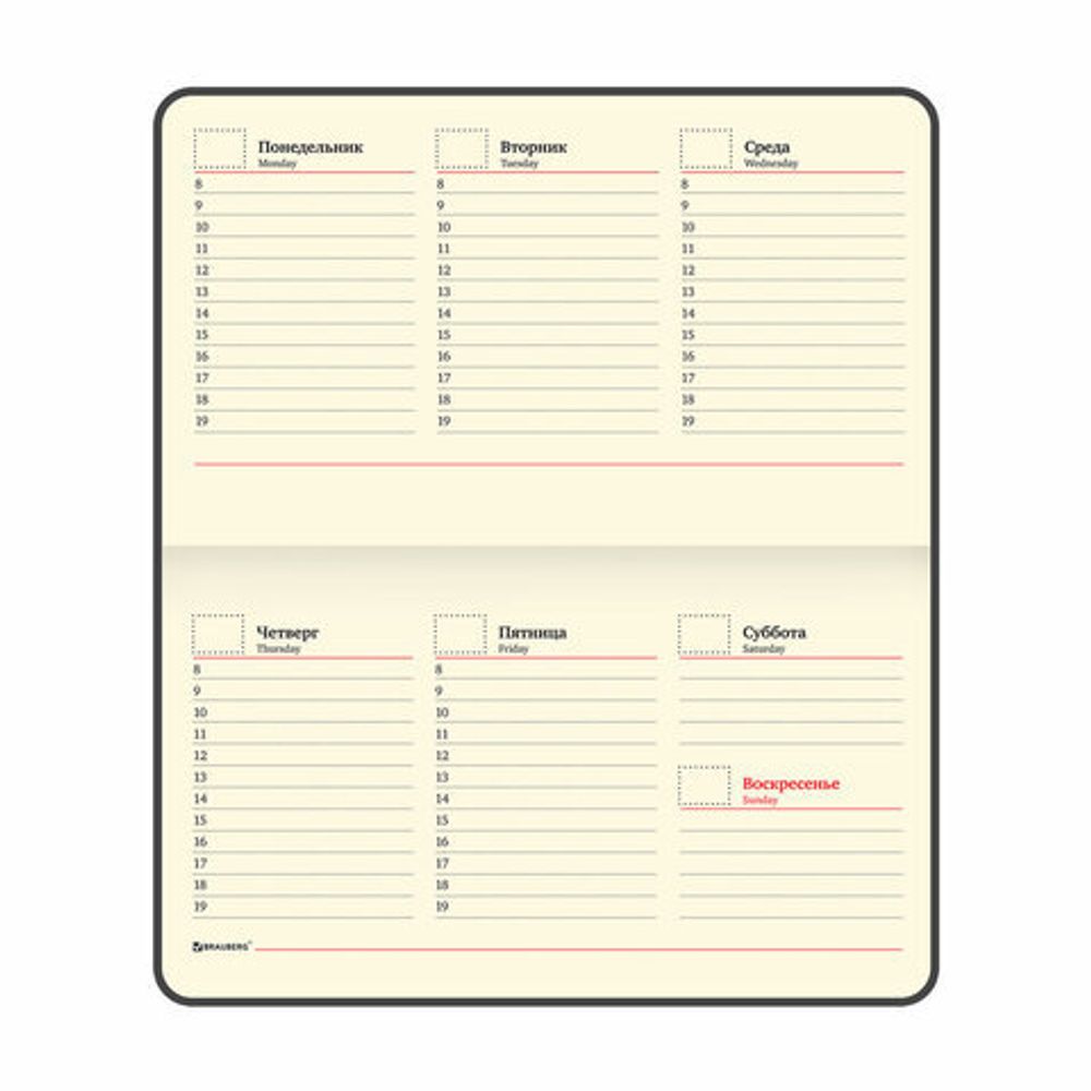 Еженедельник недатированный МАЛЫЙ ФОРМАТ 95х155 мм, А6, BRAUBERG "Iguana", под кожу, 64 л., сиреневый, 114482