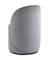 Крутящийся пуф со спинкой Loreen, серый велюр