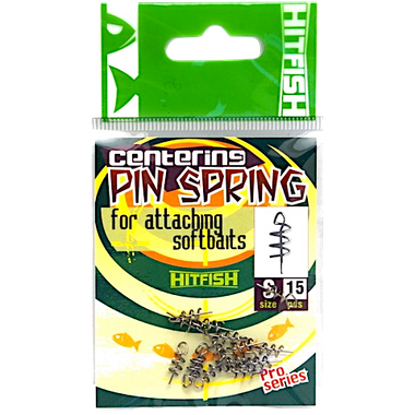 Фиксатор приманки Спираль HitFish Centering PiN Spring № L Силикон на крючок 14шт