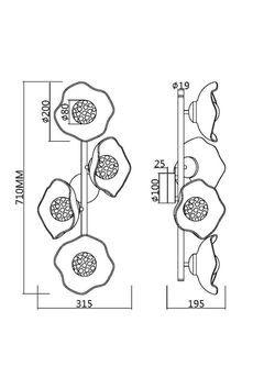 Бра Maytoni   MOD207WL-04BS
