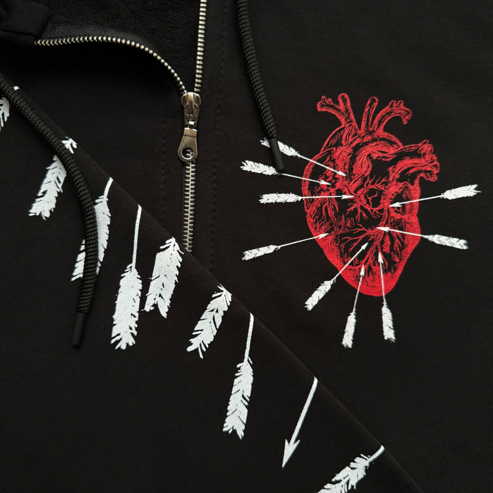 Зиппер “СЕРДЦЕ” OVERSIZE