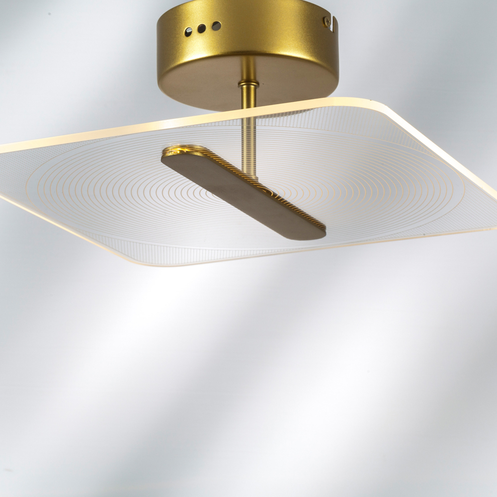 738043 Люстра ACRILE 14W LED 1236LM 120G ЗОЛОТО 3000K