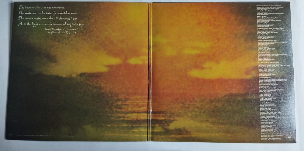 Винтажная виниловая пластинка LP Santana Caravanserai (USA 1975)