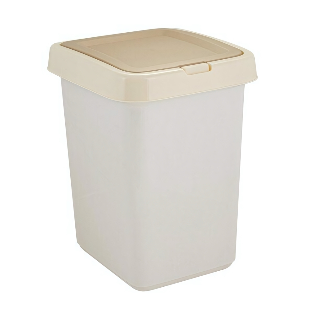 Контейнер для мусора Step с крышкой Push to Open 25л кофейный