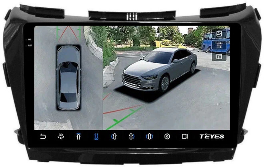 Магнитола для Nissan Murano Z52 2016-2022 - Teyes CC3-2K-360 на Android 10, 2K QLED, 6Гб+128Гб, CarPlay, 4G SIM-слот, 4 камеры в комплекте