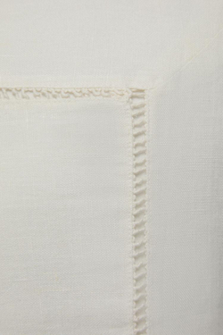 ZARA HOME ОДНОТОННЫЙ ЛЬНЯНОЙ ЧЕХОЛ ДЛЯ ДЕКОРАТИВНОЙ ПОДУШКИ, КРЕМОВЫЙ