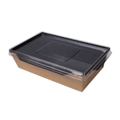 Упаковка салатник 900мл ЧЕРНЫЙ БЕЗ КРЫШКИ 150х150х50мм OSQ OpSalad 900 Black Edition (400шт/кор)