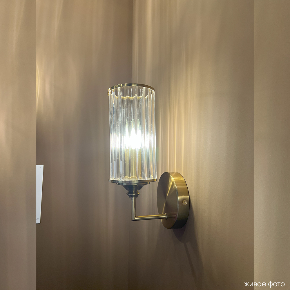 Настенный светильник Crystal Lux GLORIA AP1 BRASS