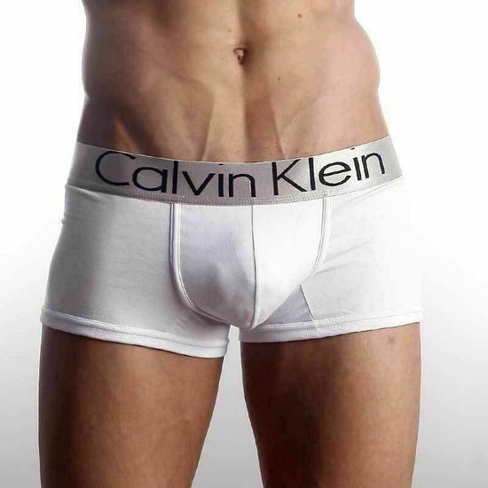 Мужские трусы боксеры белые Calvin Klein Mens Steel White