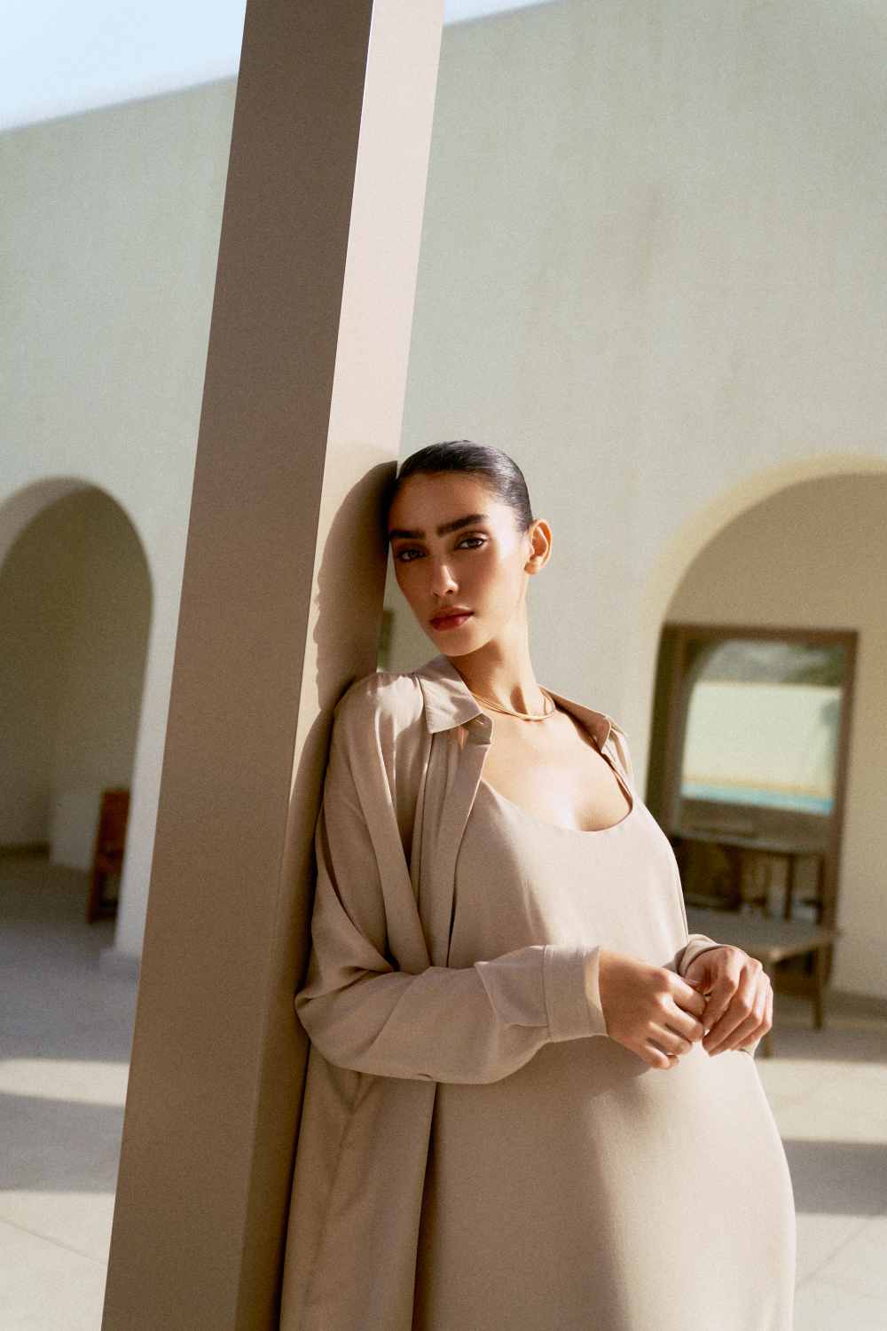 Блузка UMIDA, бежевый