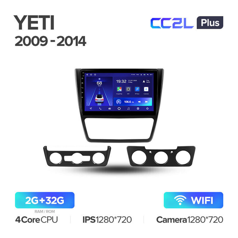 Teyes CC2L Plus 10.2" для Skoda Yeti 2009-2014