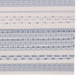 Салфетка на стол 45*30см плетеная «Полосы» синий