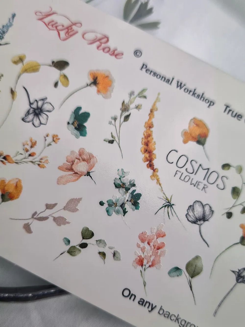 Lucky Rose Слайдеры наклейки для ногтей True 132