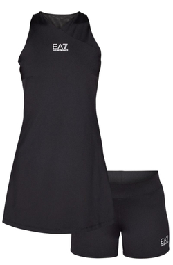 Теннисное платье EA7 Woman Jersey - black beauty