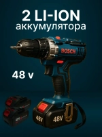 Bosch Дрель-шуруповерт, 48 В, 2 АКБ
