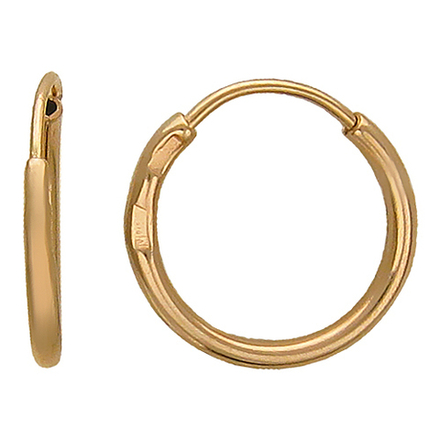 Серьги конго из красного золота 585 пробы JA-S-1С010397